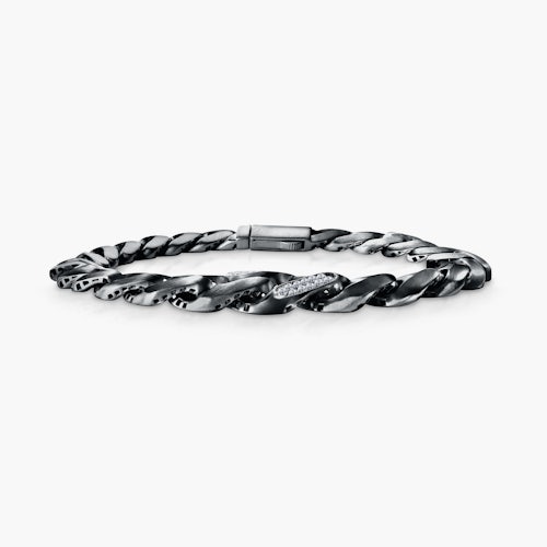 Bransoletka Savicki: srebro 925, diamenty